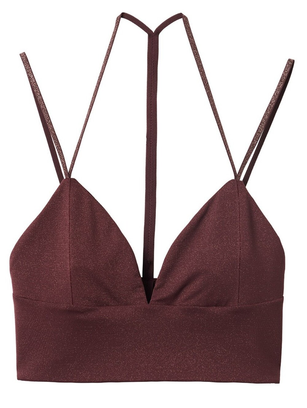 H&M Women's Bralette Top, Burgundy (Size 12) - Picture 1 of 8